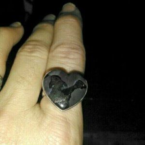 Sterling Silver Mystic Merlinite Crystal Ring Size 7 Reikei, New Age, Healing